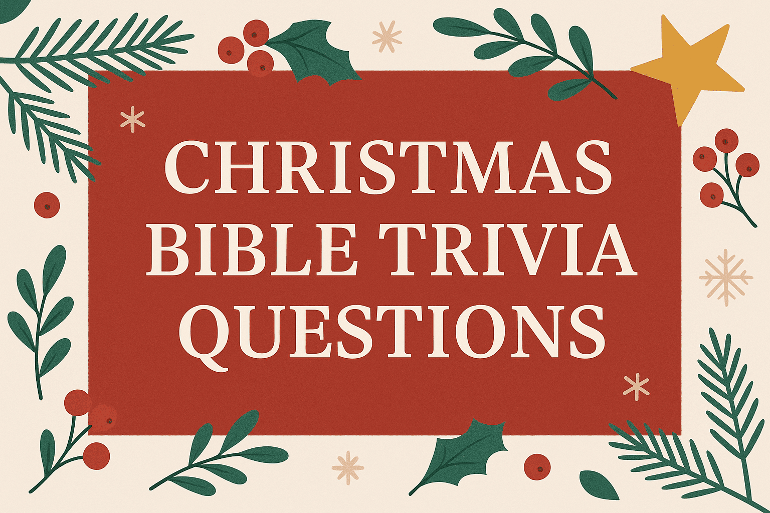 Christmas Bible trivia questions