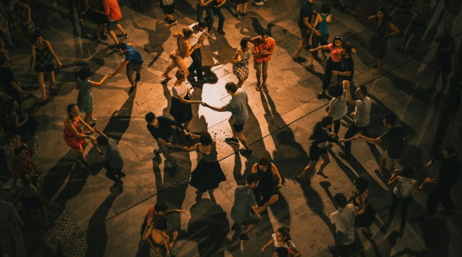 group of people dancing